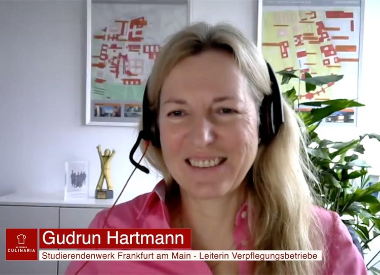 Gudrun Hartmann, Gastrochefin am Campus vom Studierendenwerk Frankfurt am Main